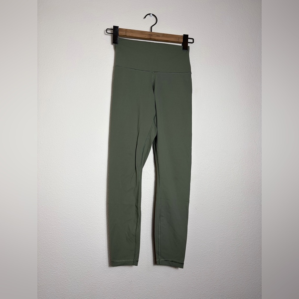 Everlane Leggings Womens XS Green ReNew High Rise Ankle Yoga Pants Stretch